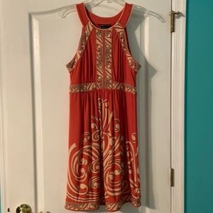 BCBG Coral Patterned Dress